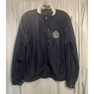 L-RL Lauren Active Womans Jacket Full Zip Windbreaker Crest Athleisure Golf XL